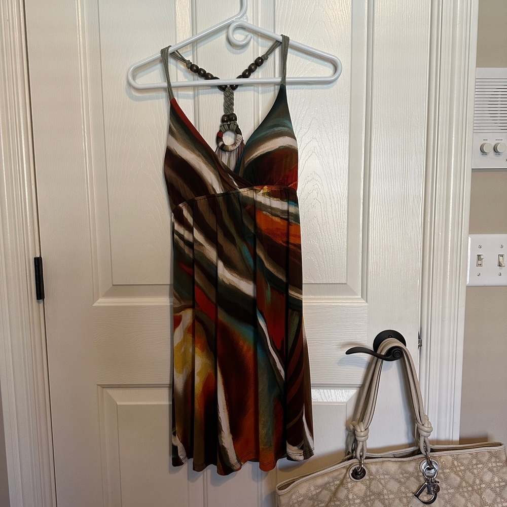 Venus Halter Dress Size Small with beaded straps